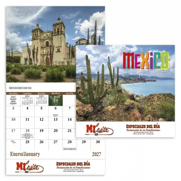 Mexico Appointment Wall Calendar - Stapled